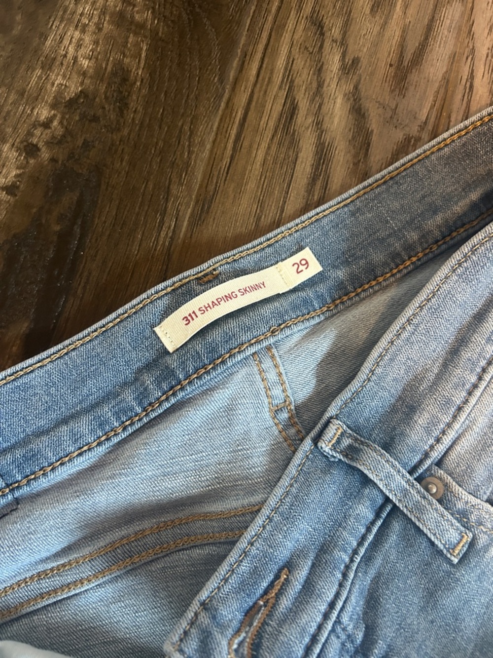 Levi's 311 Light Blue Women's Stretch Skinny Jeans - Picture 2 of 4